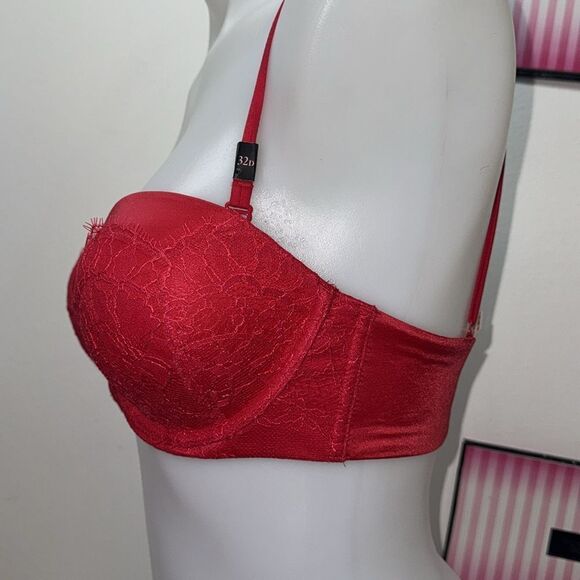 🔥VICTORIA SECRET strapless multiway PUSH-UP  BRA SET 32D//Small NEW - Picture 4 of 9
